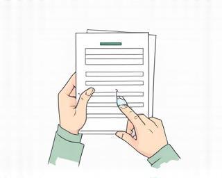 Illustration of filling out a form.